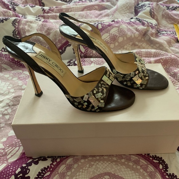 Barely worn, elegant Jimmy Choo slingbacks - Picture 2 of 3